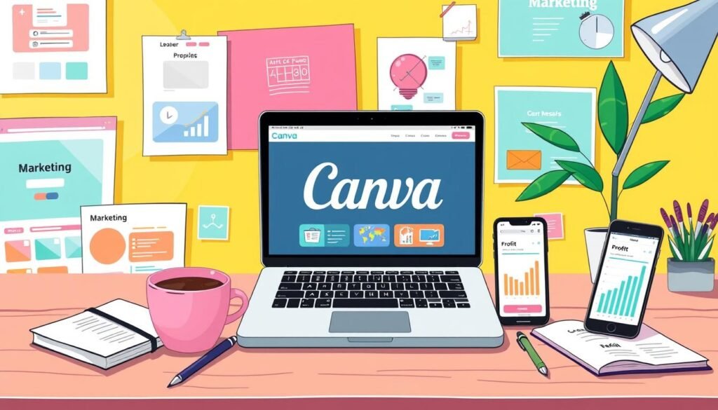 make money online using canva